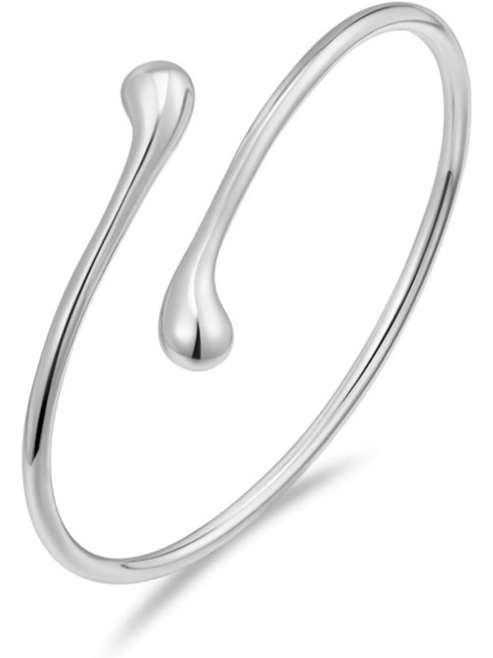 Elegant Sterling Silver Stackable Bracelet for Women - Italian Design